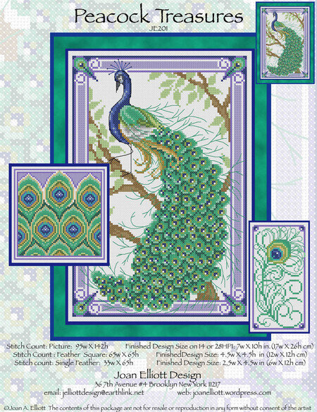 Peacock Treasures - Cross Stitch Pattern