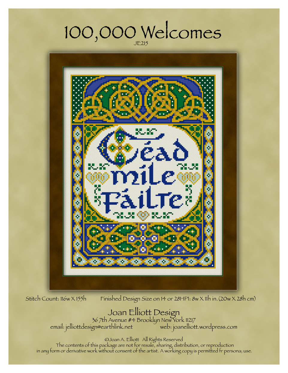 100,000 Welcomes - Cross Stitch Pattern