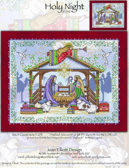 Holy Night - PDF Cross Stitch Pattern