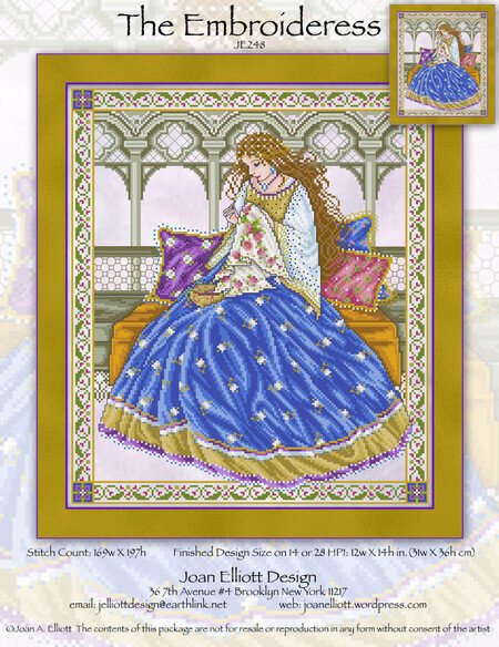 Embroideress, The - Cross Stitch Pattern
