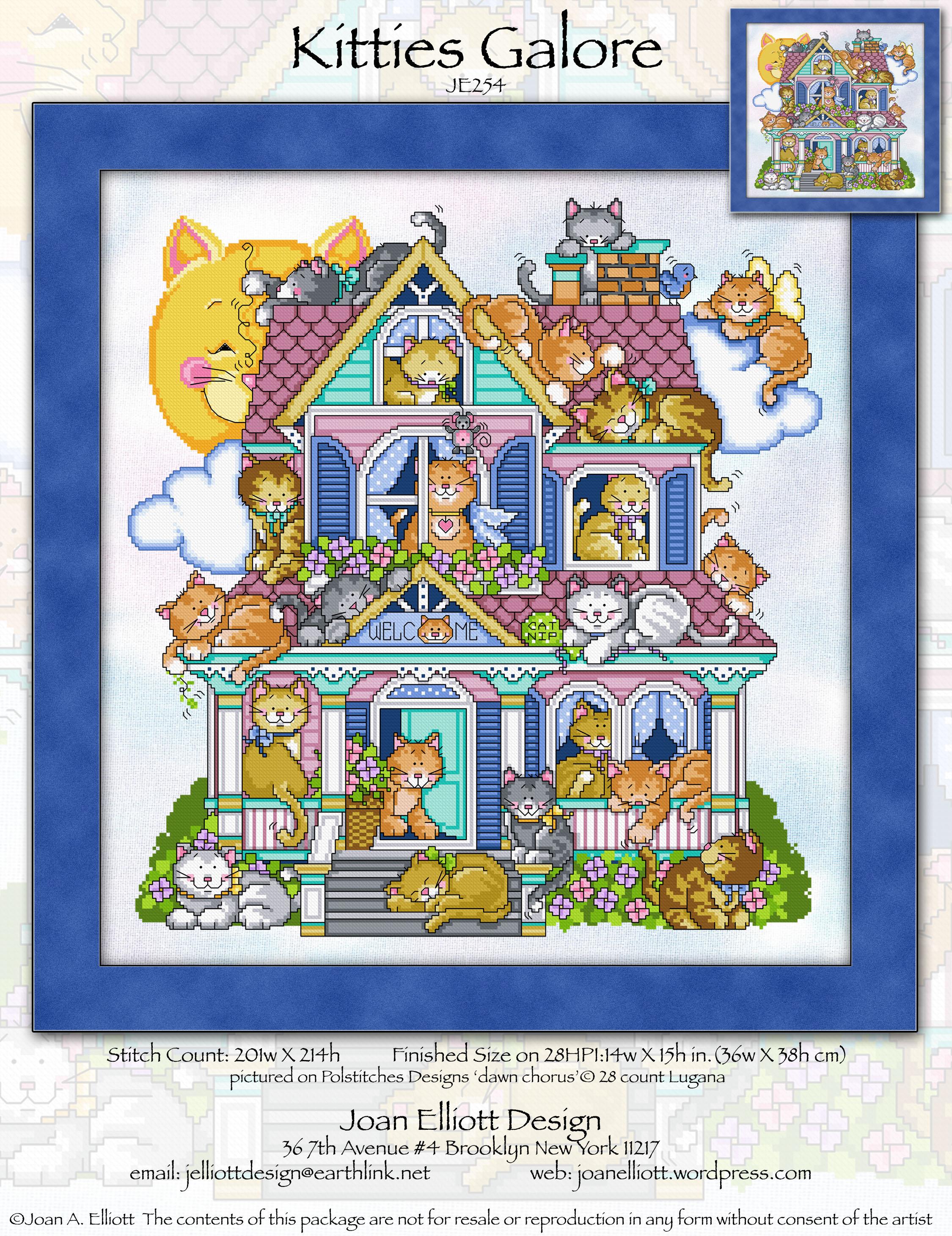 Kitties Galore - PDF Cross Stitch Pattern