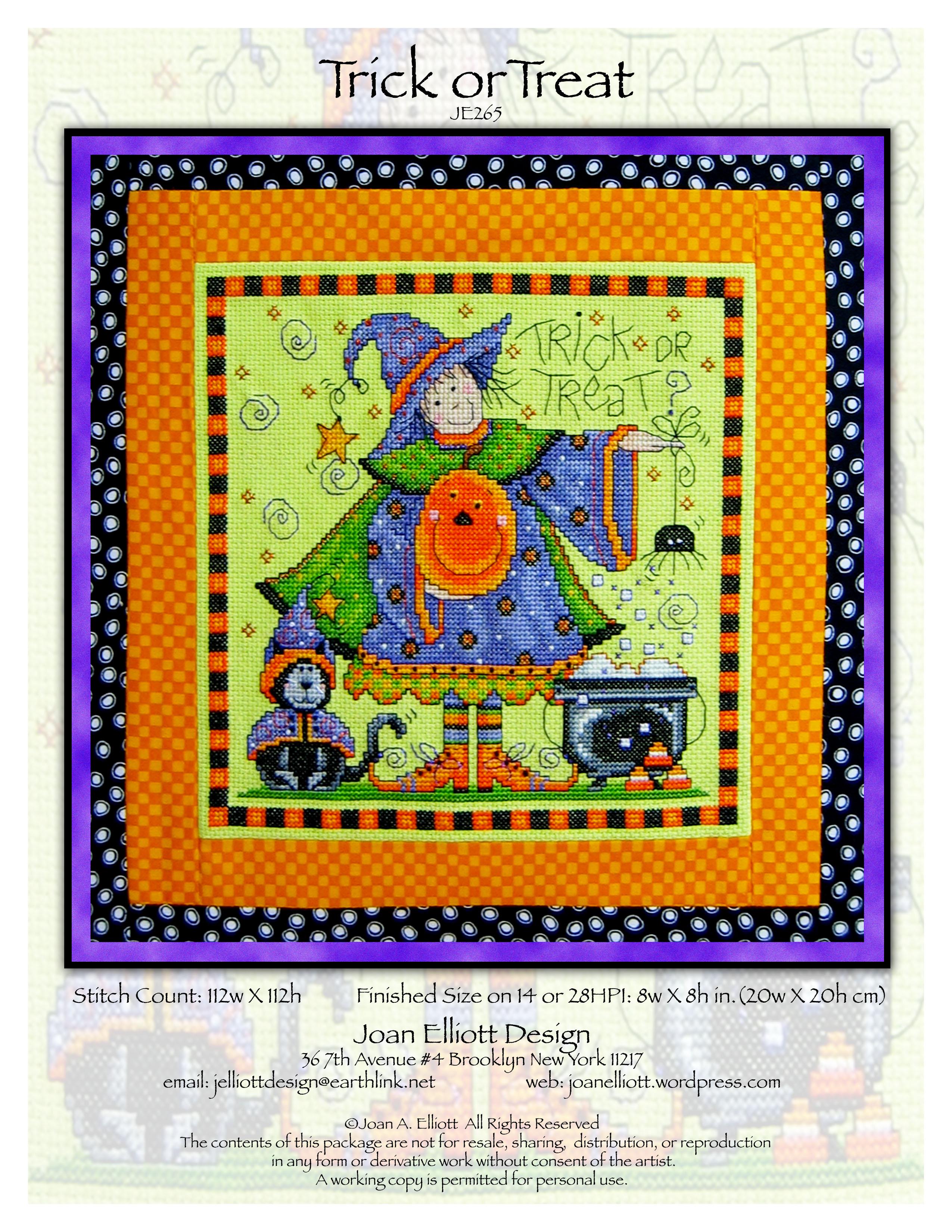 Trick Or Treat - Halloween Cross Stitch Pattern