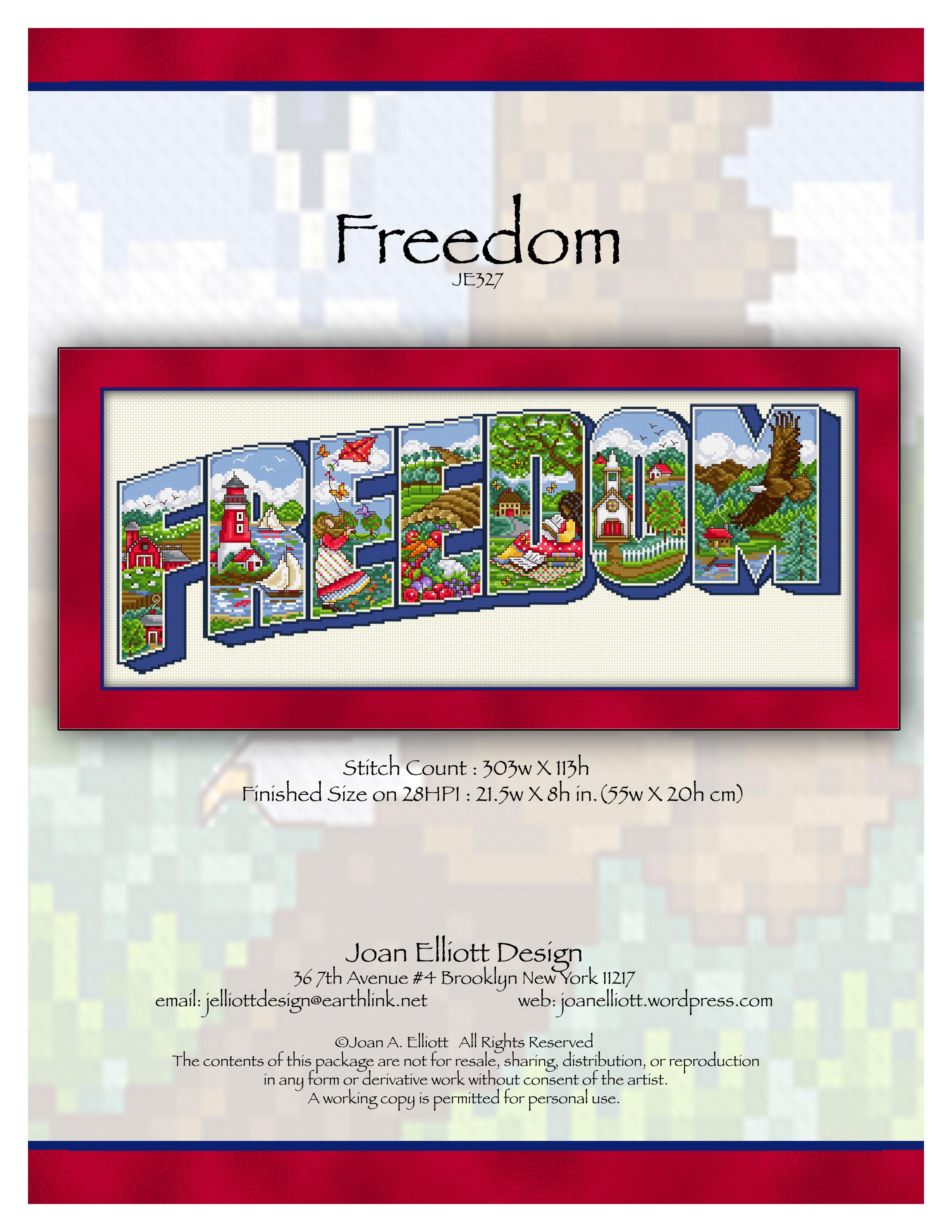 Freedom - PDF Cross Stitch Pattern
