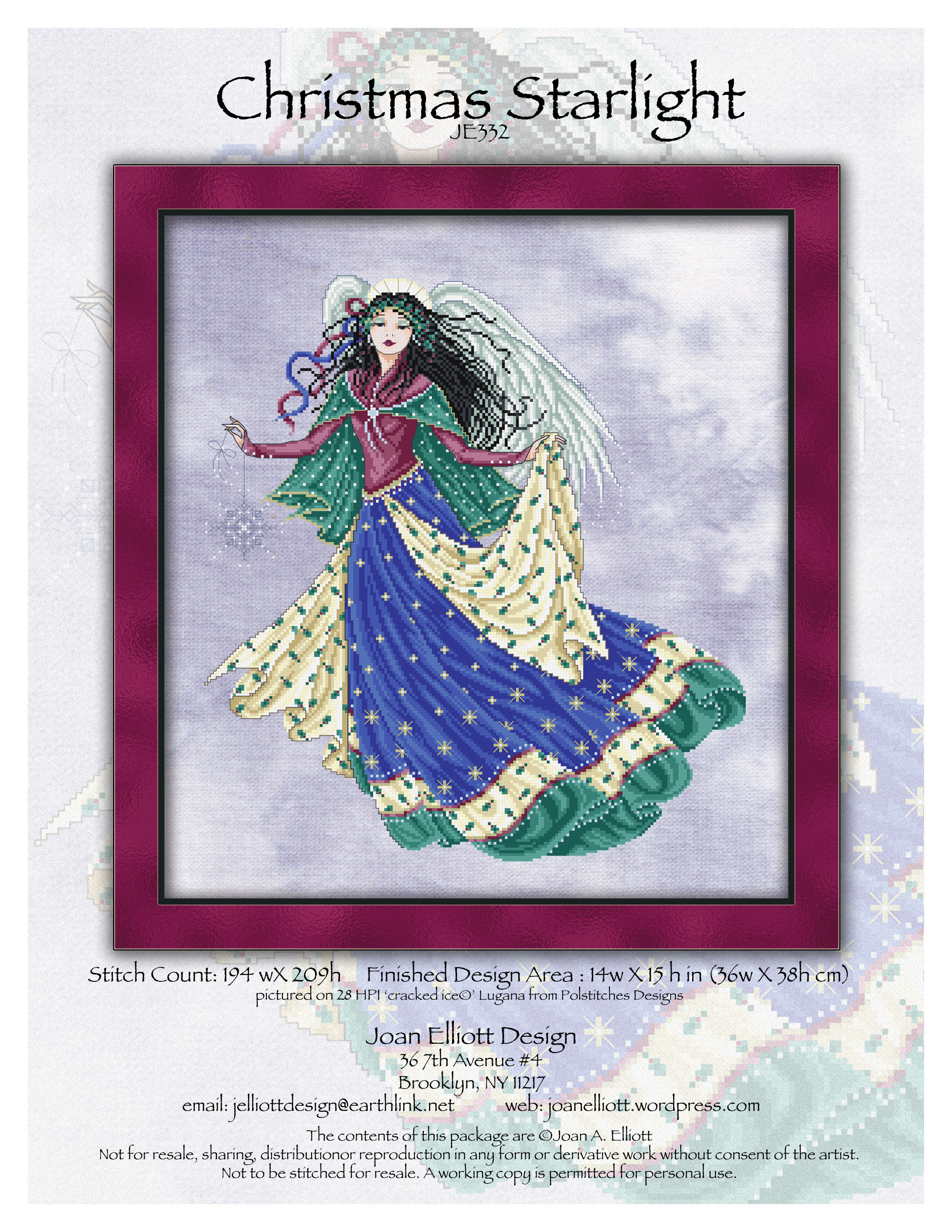 Christmas Starlight - Cross Stitch Pattern
