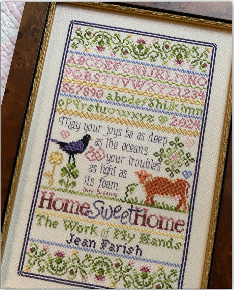 The Blackbird & the Guernsey Cow - Cross Stitch Pattern