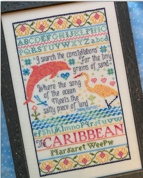 The Egret & the Dolphin - Cross Stitch Pattern