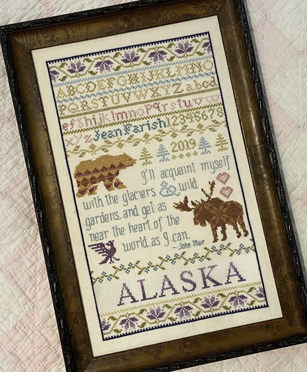The Bear & the Moose - Cross Stitch Pattern
