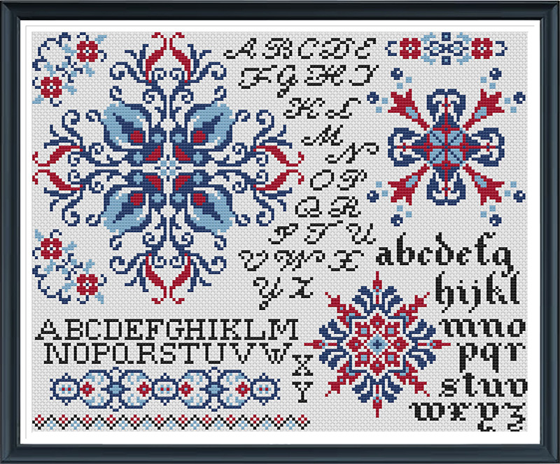 Kaleidoscope Sampler - Cross Stitch Pattern