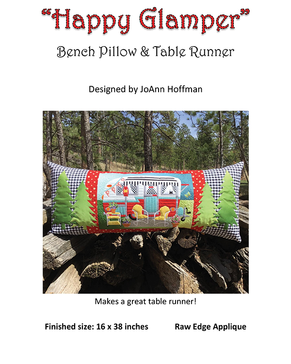 Happy Glamper Bench Pillow - Sewing Pattern