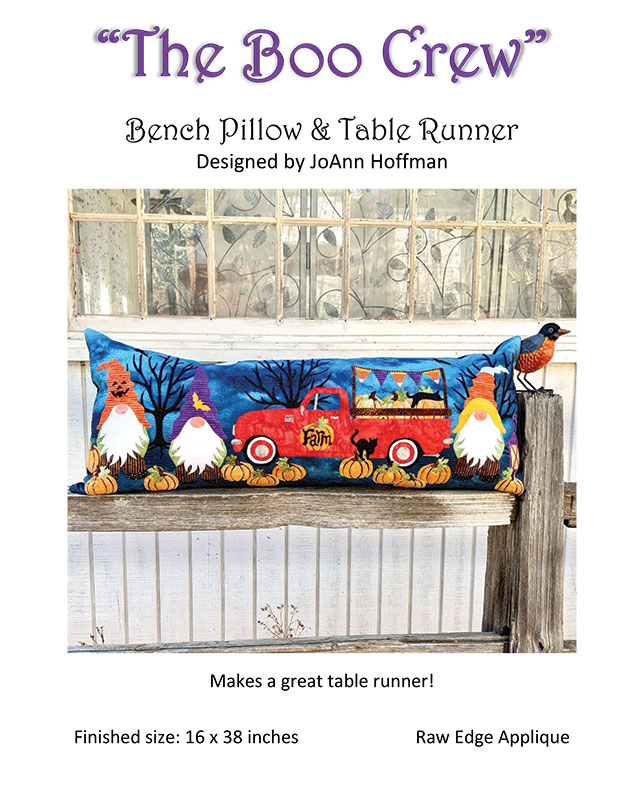 The Boo Crew Bench Pillow - Quilt Pattern