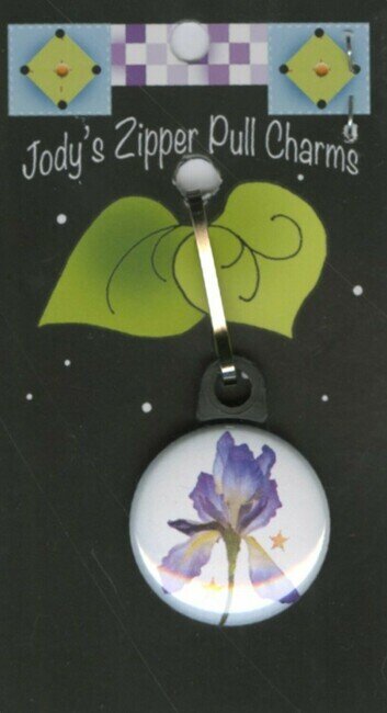 Iris - Zipper Pull Charm