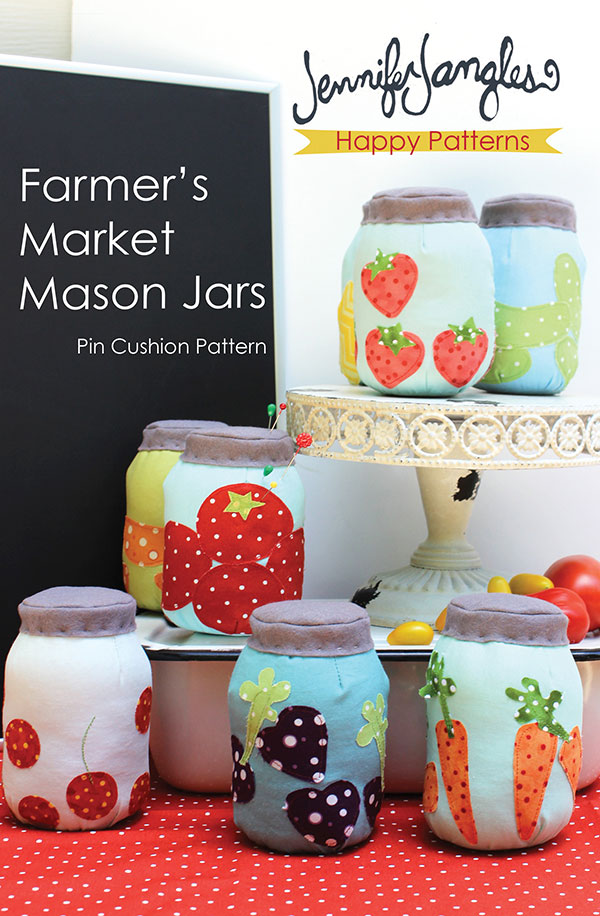 Famer's Market Mason Jars - Sewing Pattern