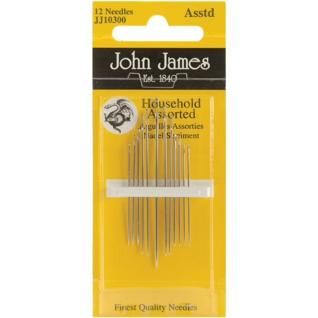 Household Assorted Hand Needle 12ct