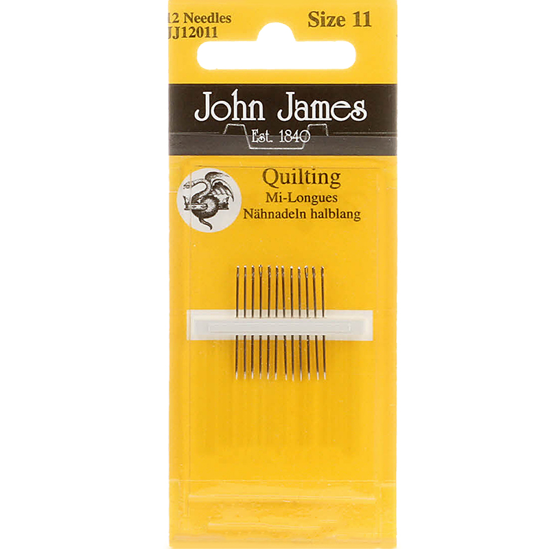 Quilting Hand Needles Size 11, zoomed in. Select this picture to zoom back out.