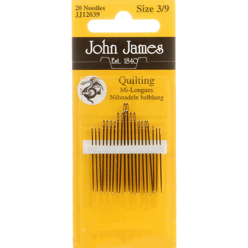 Quilting Hand Needles Size 3/9