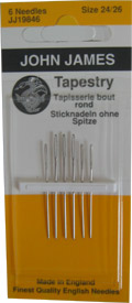 Tapestry Hand Needles Size 26/24, zoomed in. Select this picture to zoom back out.