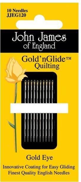 John James Golden Glide Quilting Needles - Size 9