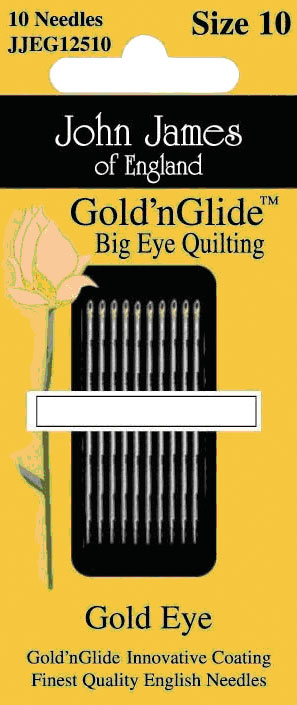 Golden Glide Needles Big Eye Quilting Size 10