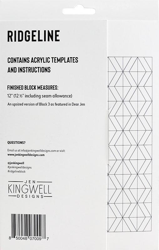 Ridgeline Quilt Block - Acrylic Template Set