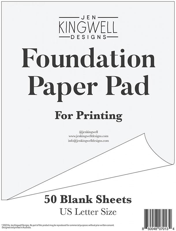 Letter Size Blank Paper for Foundation Paper Piecing