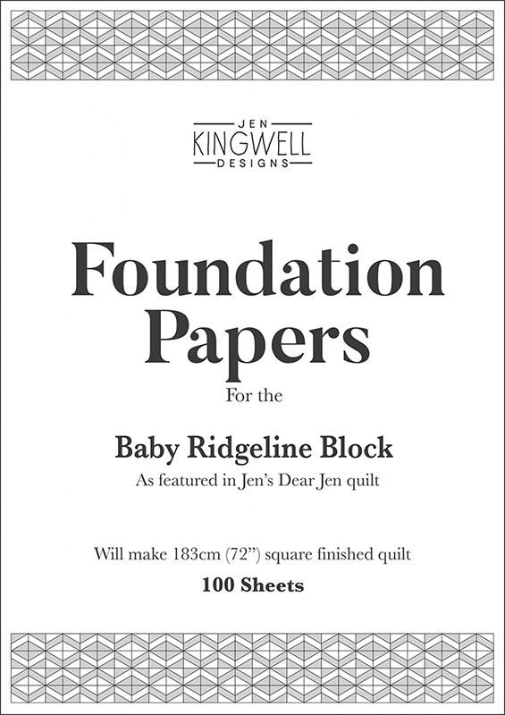 Baby Ridgeline Quilt Block for Foundation Paper Piecing