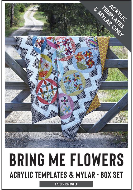 Bring me flowers Quilt Template Mylar