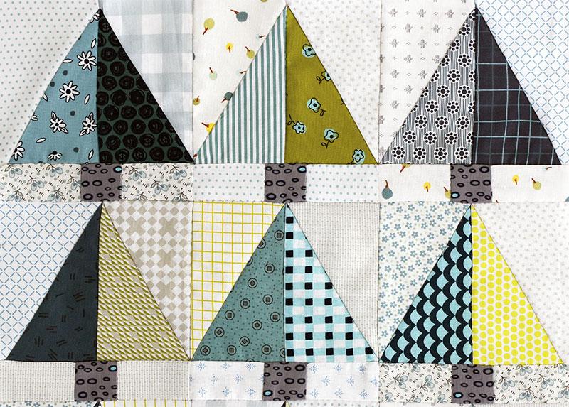 Postcard Project Piecing Template - Half Rectangle Triangle