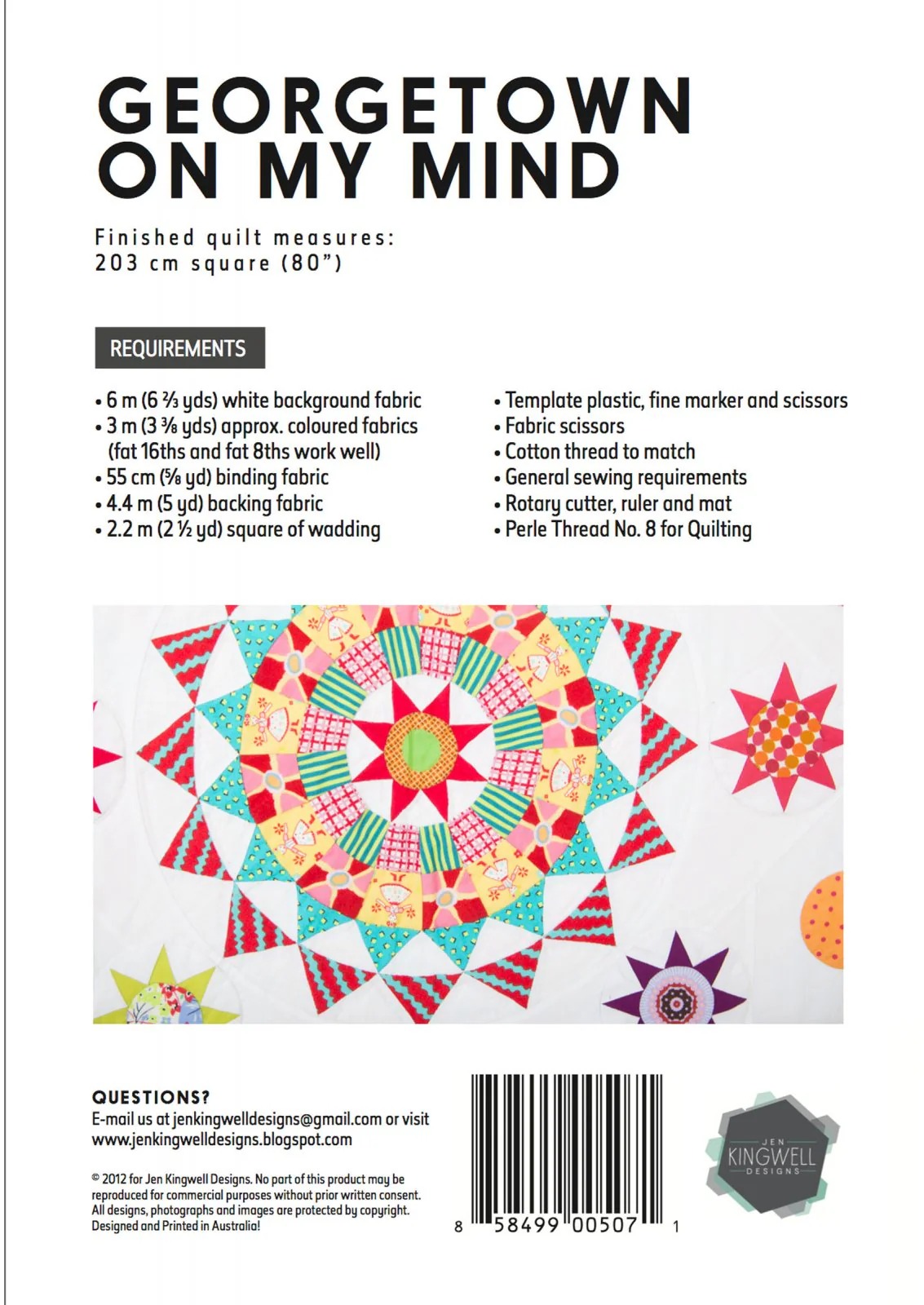 Georgetown On My Mind - Quilt Pattern