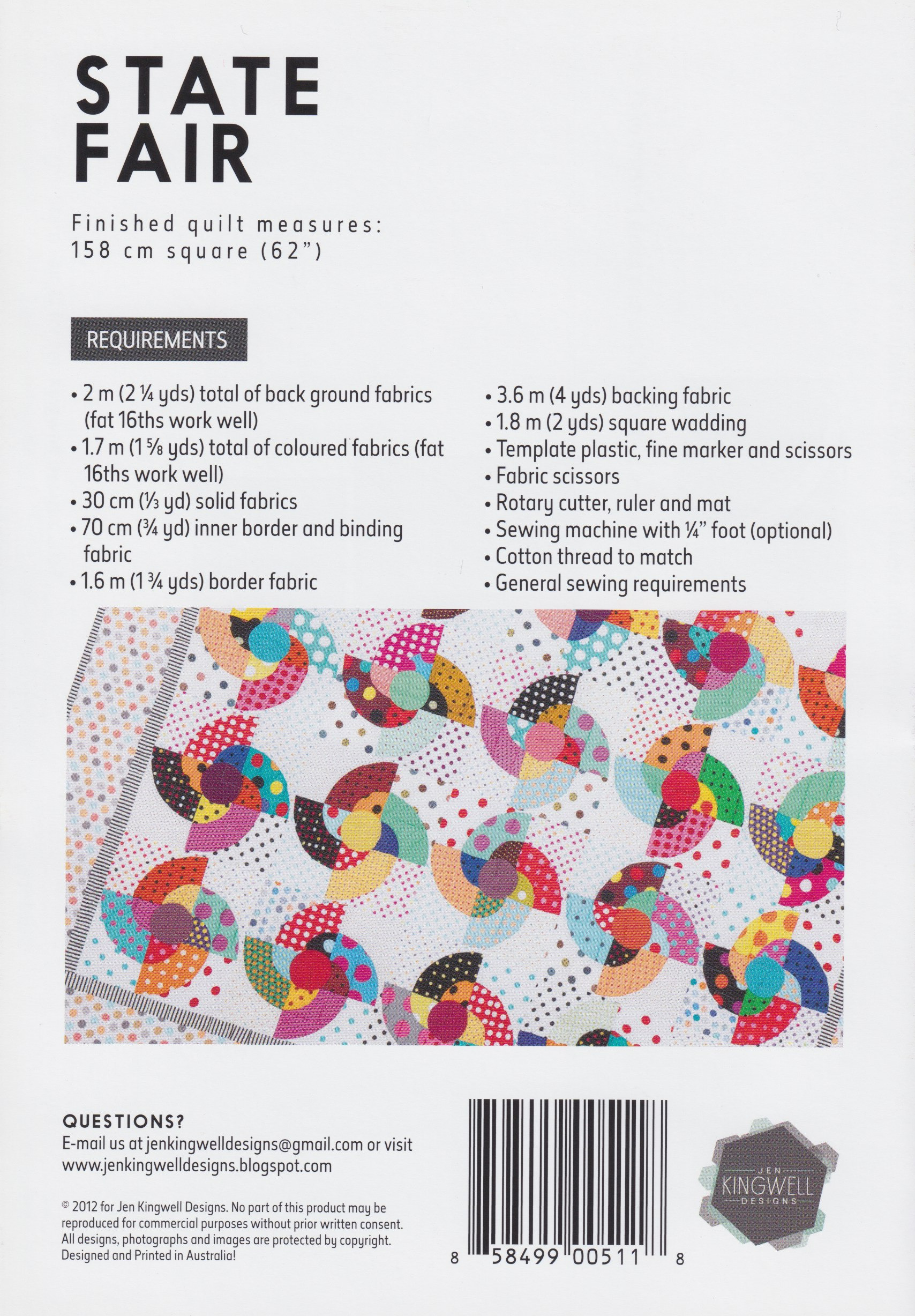 State Fair - Quilt Pattern