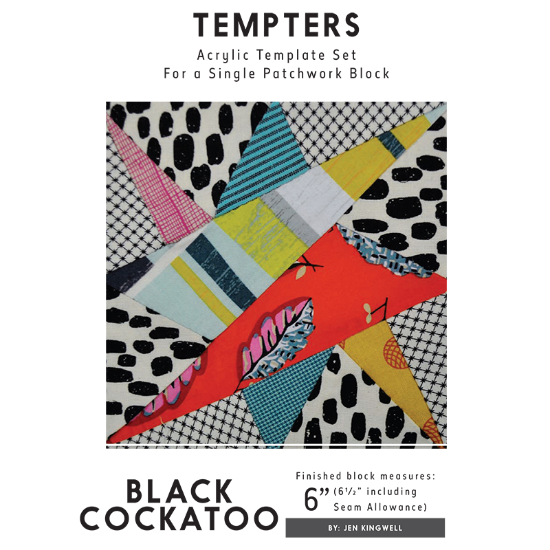 Black Cockatoo Tempter Quilt Template