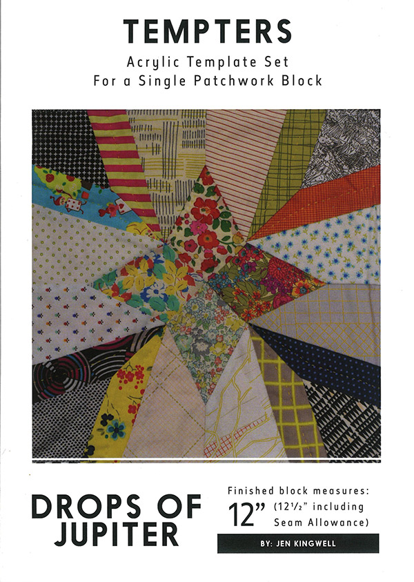 Drops Of Jupiter Tempter Quilt Template