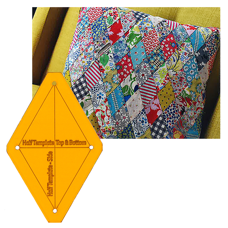 Postcard Project Paper Piecing Acrylic Template - Diamonds