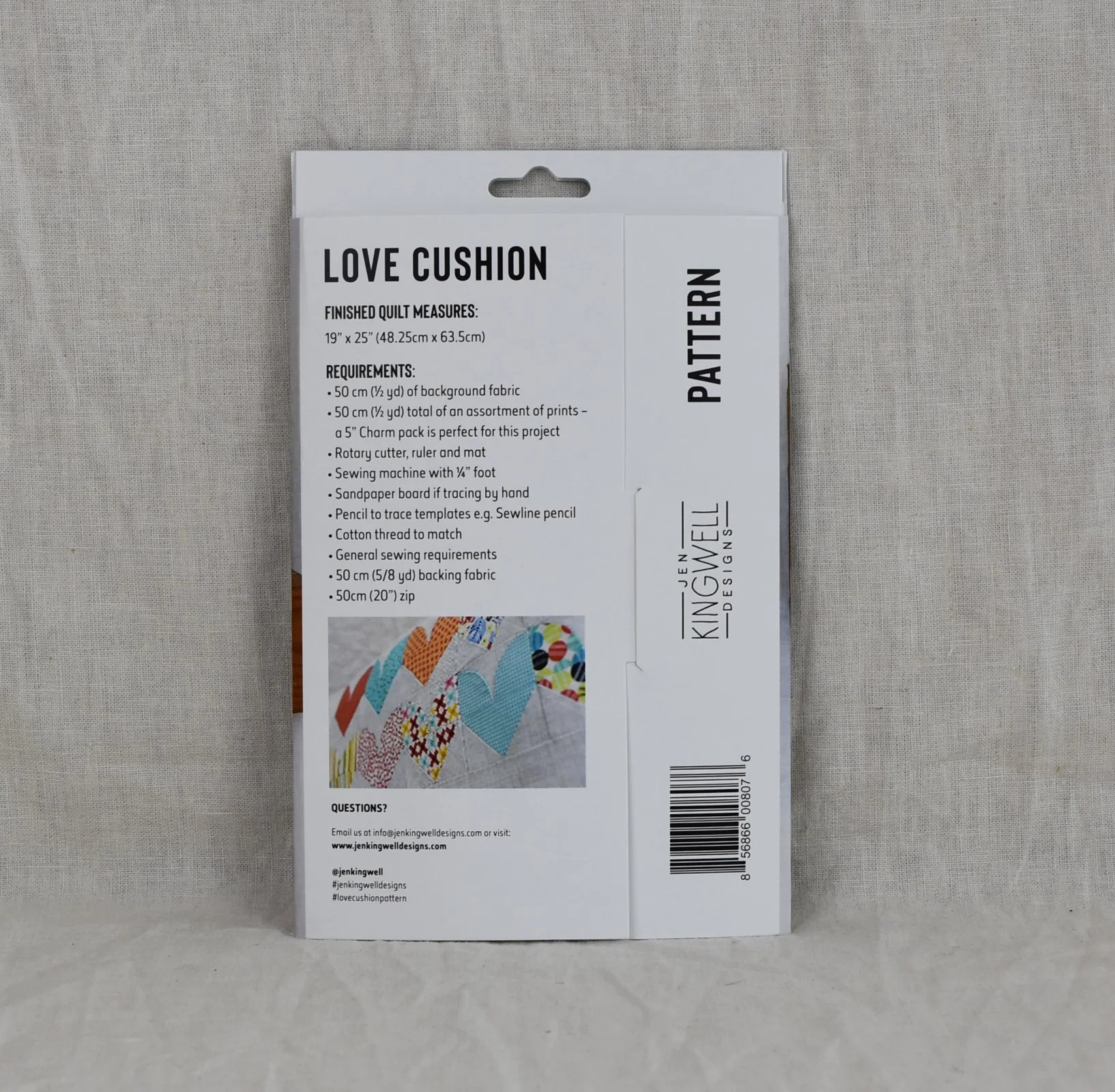 Love Cushion - Sewing Pattern