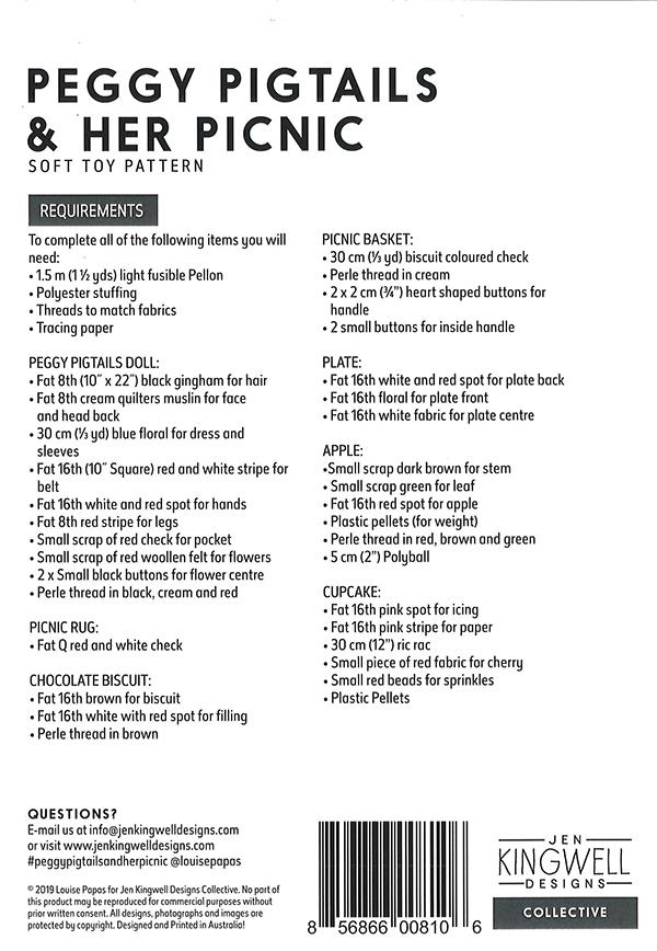 Peggy Pigtails and Her Picnic - Quilt Pattern