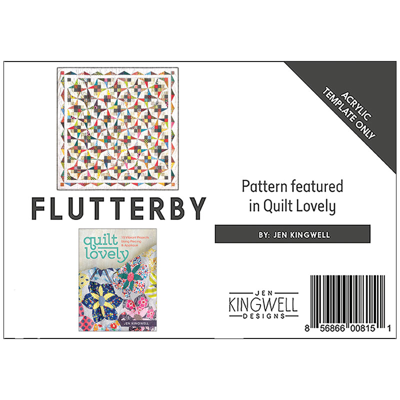 Flutterby Acrylic Quilt Template