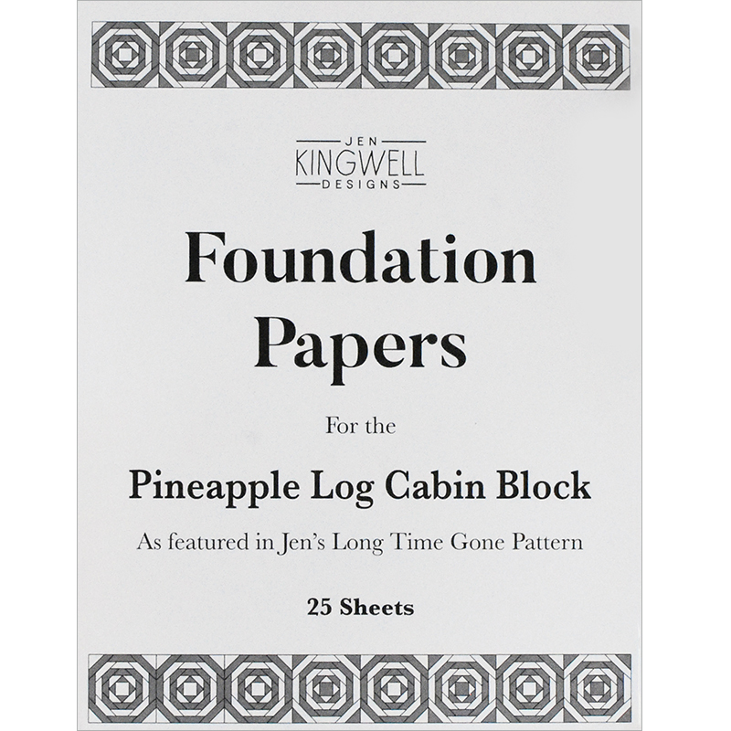Pineapple Log Cabin Block - Foundation Paper Piecing