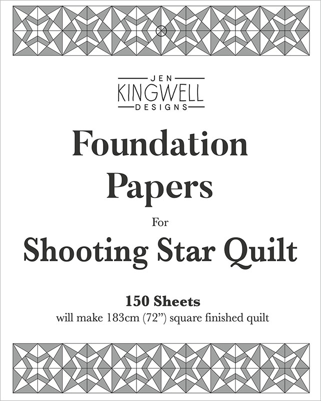 Shooting Star Quilt Block - Foundation Paper Piecing