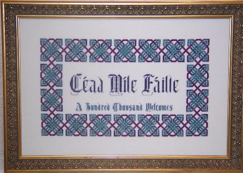 Celtic Welcome - Cross Stitch Pattern