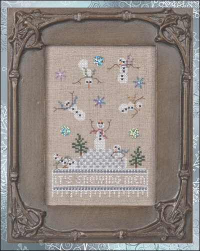 It's Snowing Men (w/embellishments) - Cross Stitch Pattern