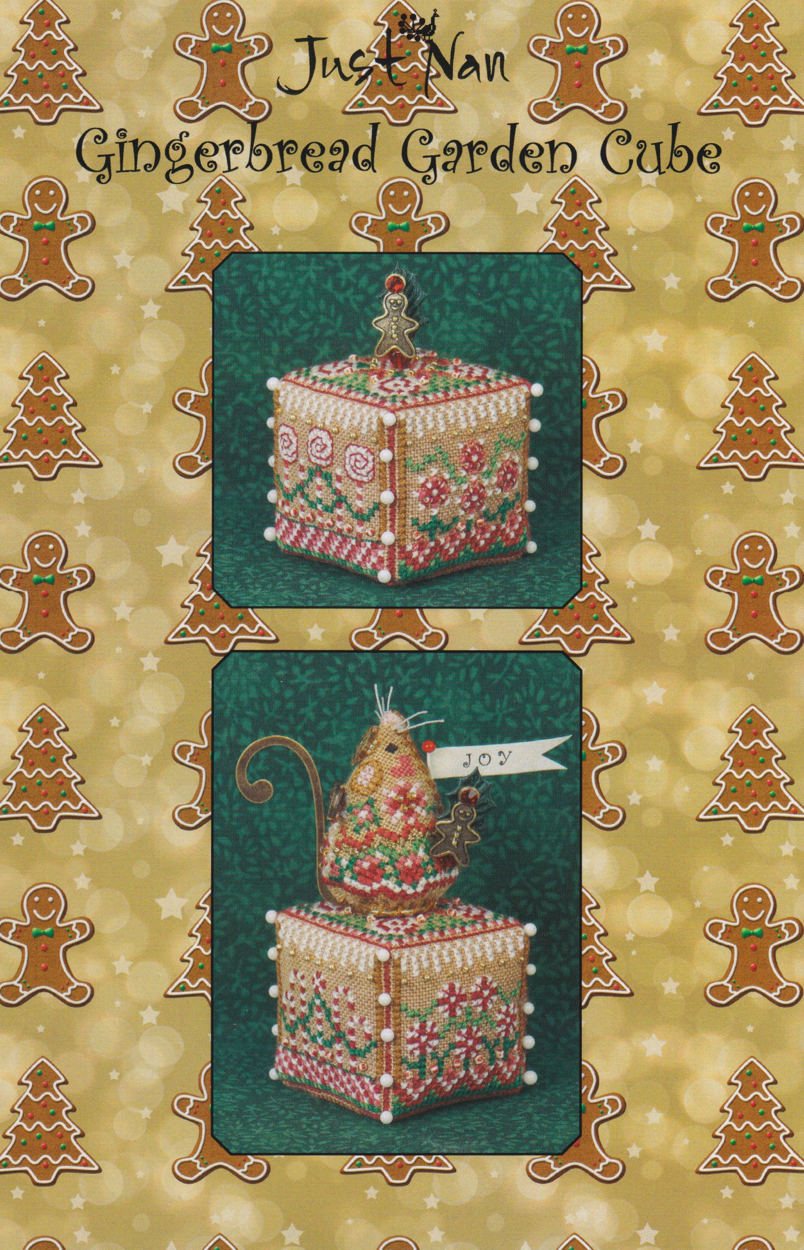 Gingerbread Garden Cube - Cross Stitch Pattern
