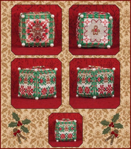 Tiny Ginger Boy Cube 2025 Christmas Ornament Pattern