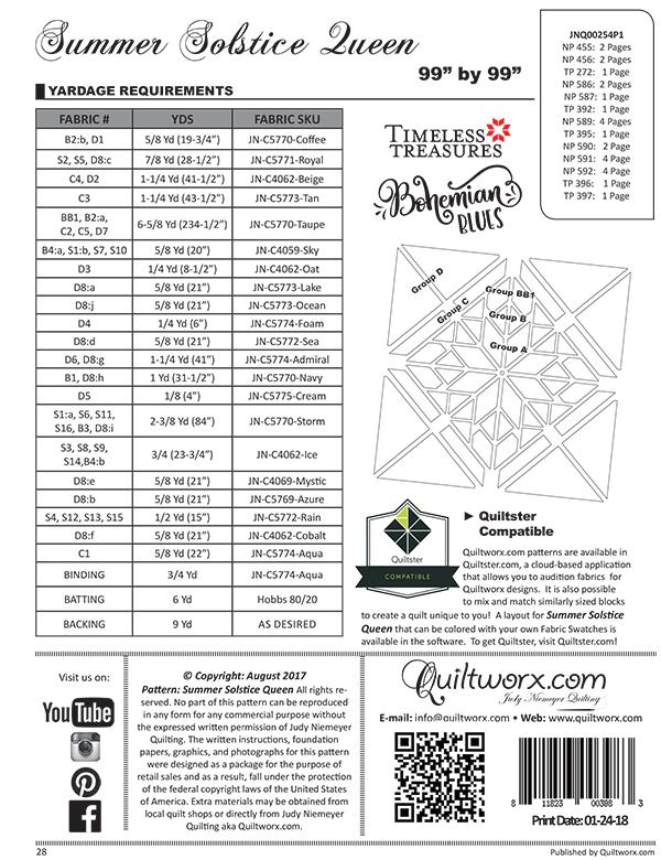 Summer Solstice - Quilt Pattern