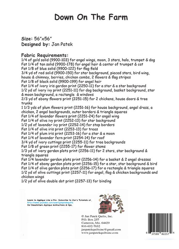 Down on the Farm - Quilt Pattern