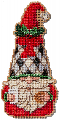 Milk & Cookie Gnome - Christmas Beaded Cross Stitch Kit
