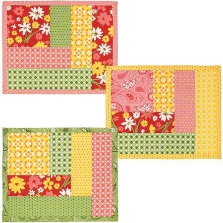 Log Cabin Mug Mats - Quilt As You Go Mug Mats Kit