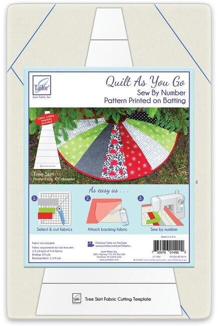 Christmas Tree Skirt 40" - Quilt As You Go Kit