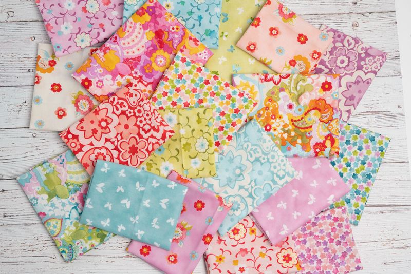 Jolie Little Darling Sky - Quilt Fabric