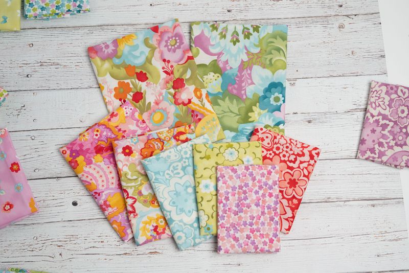 Jolie Little Darling Sky - Quilt Fabric
