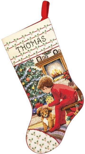 Waiting for Santa Stocking - Cross Stitch Kit