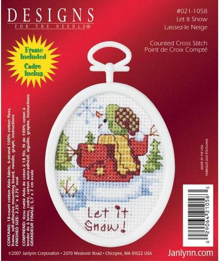 Let It Snow Mini - Beginner Cross Stitch Kit